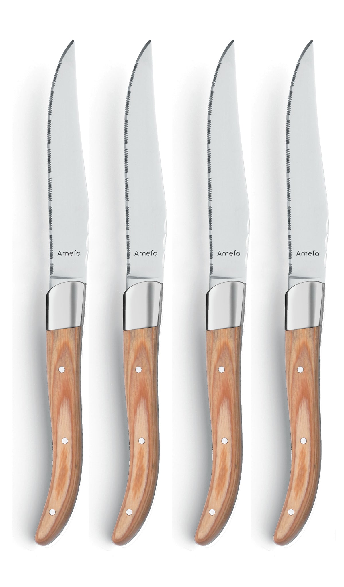 Grillkniv Royal Steak 4-p Natural i träbox