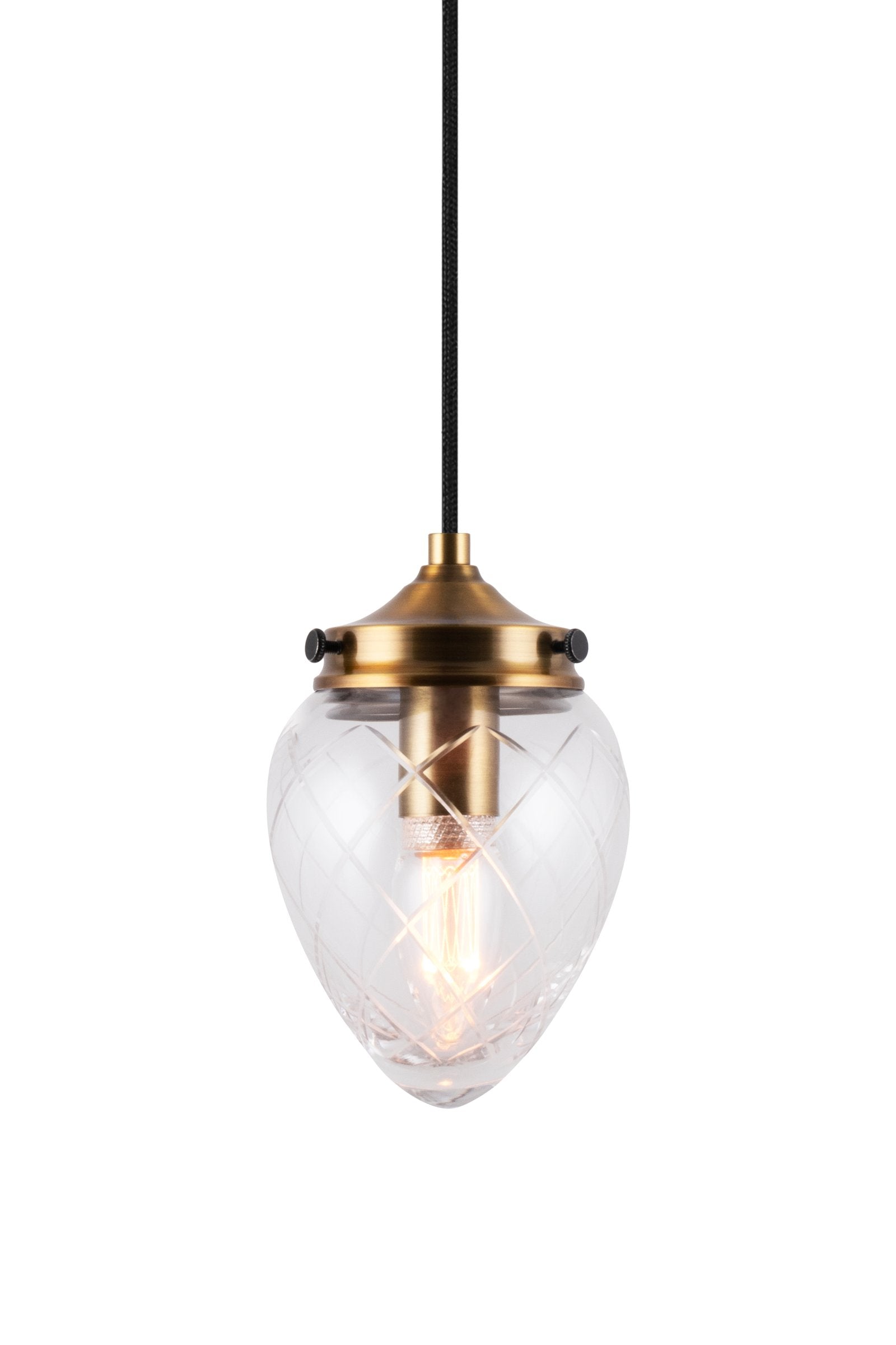 Pendel Juni 11 Antikmässing/Klar