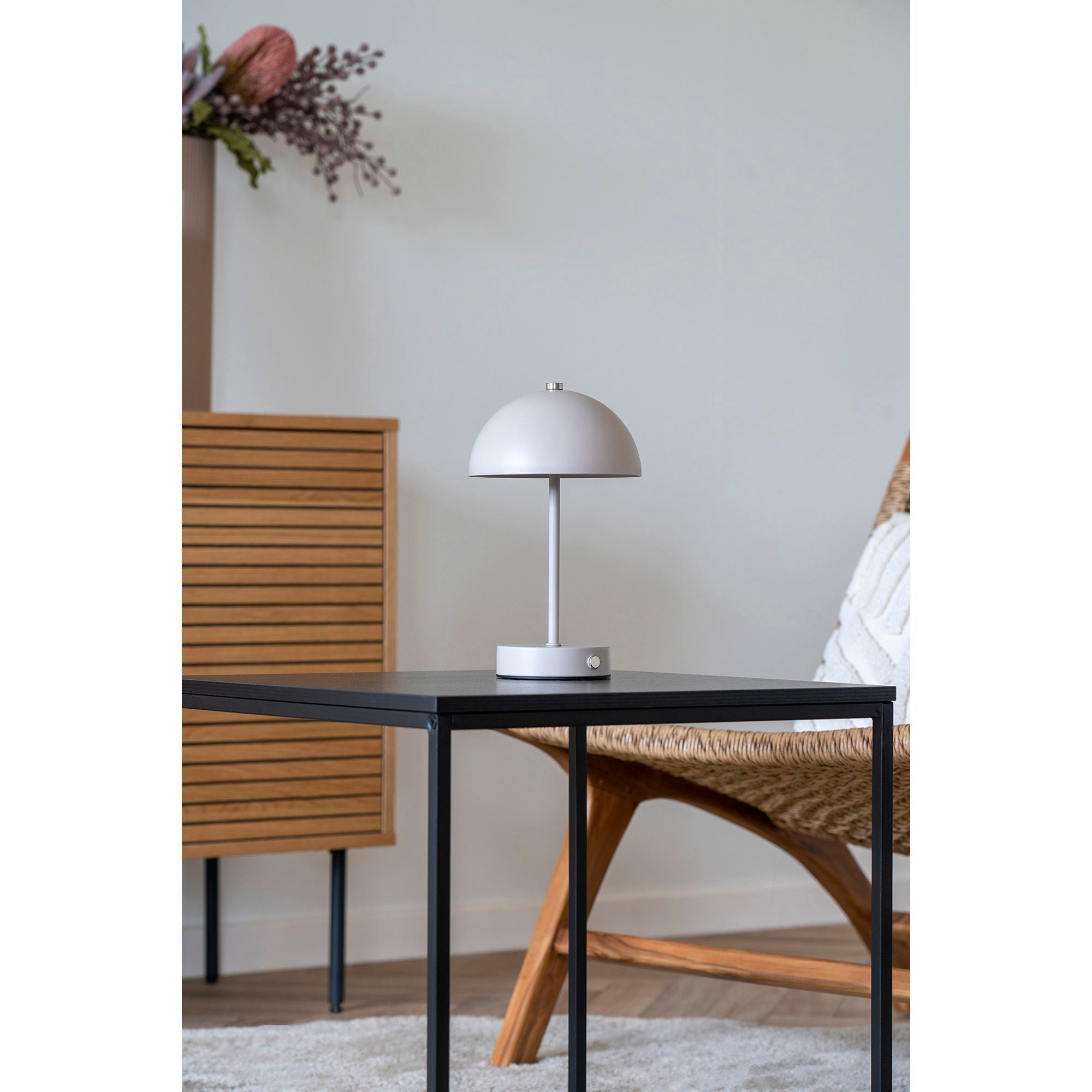Holt LED-bordslampa, Sand