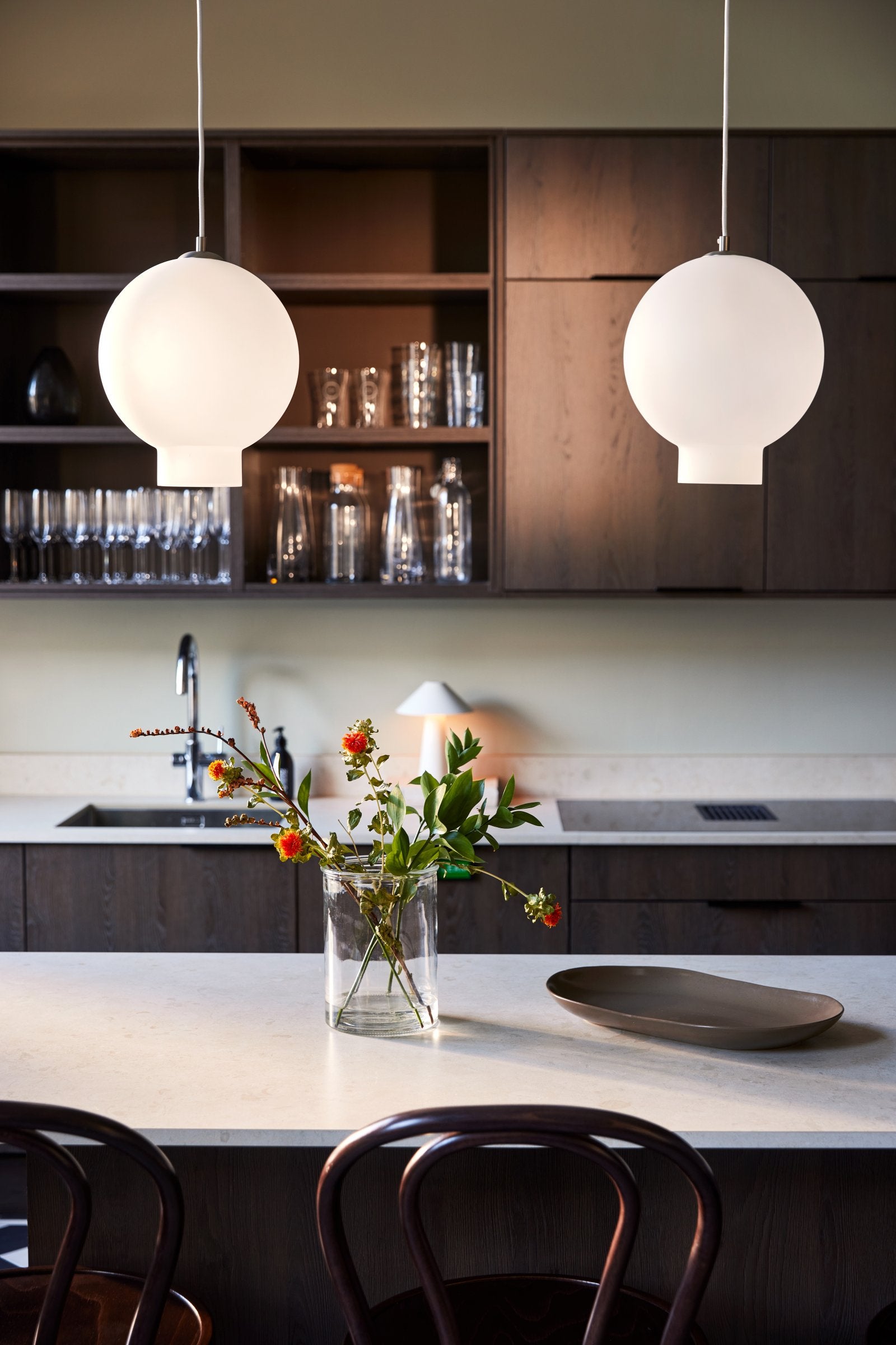 Pendel Bams 25 Frostad Vit