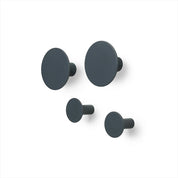 PONTO Väggkrokar Gunmetal, 4-Pack
