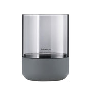 Calma Ljuslykta Small 14 cm Steel Grey Smoke