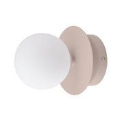 Vägglampa/Plafond Art Deco IP44 Mud/Vit