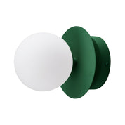Vägglampa/Plafond Art Deco IP44 Grön/Vit