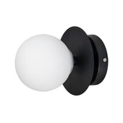 Vägglampa/Plafond Art Deco IP44 Svart/Vit