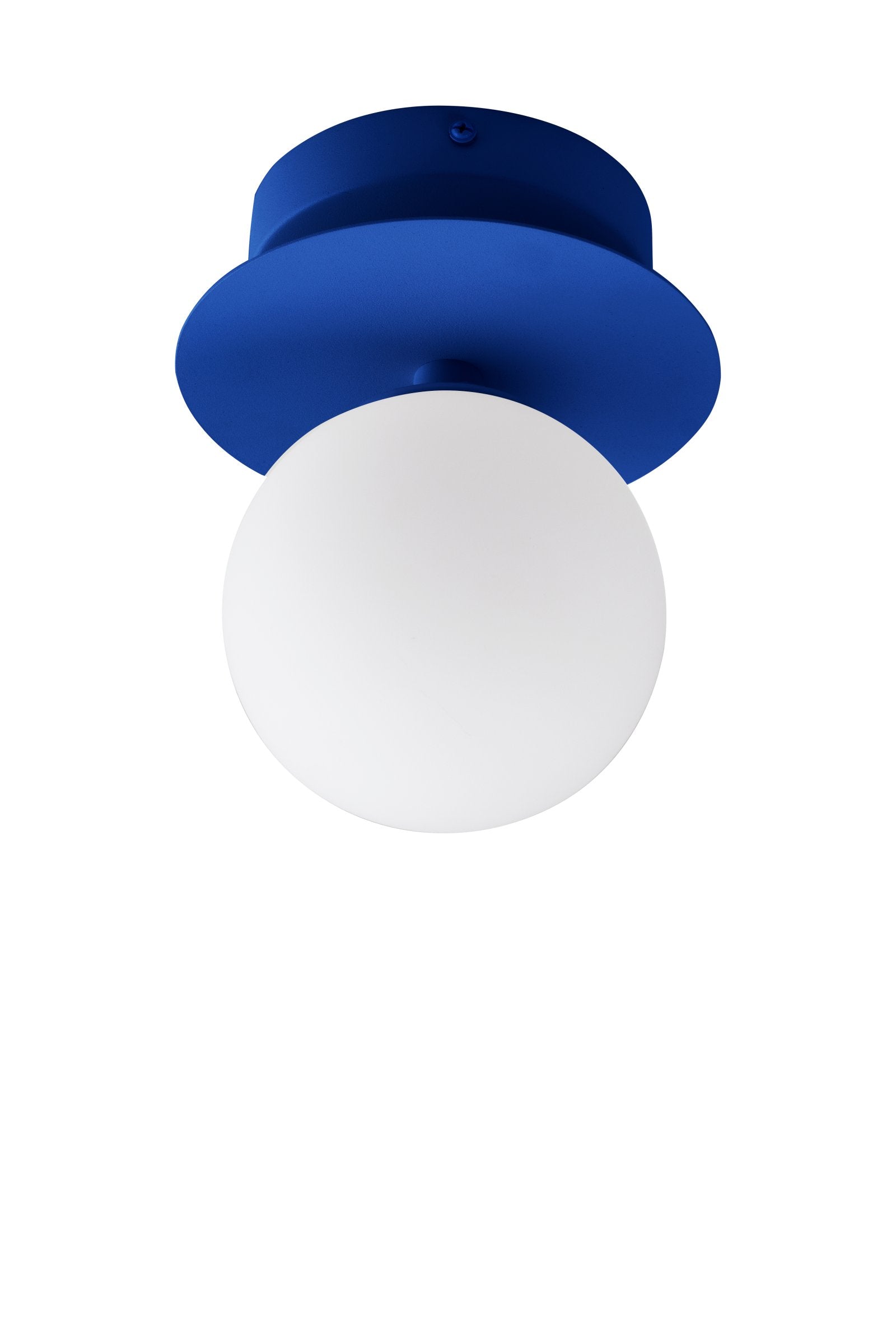 Vägglampa/Plafond Art Deco IP44 Blå/Vit