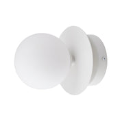 Vägglampa/Plafond Art Deco IP44 Vit