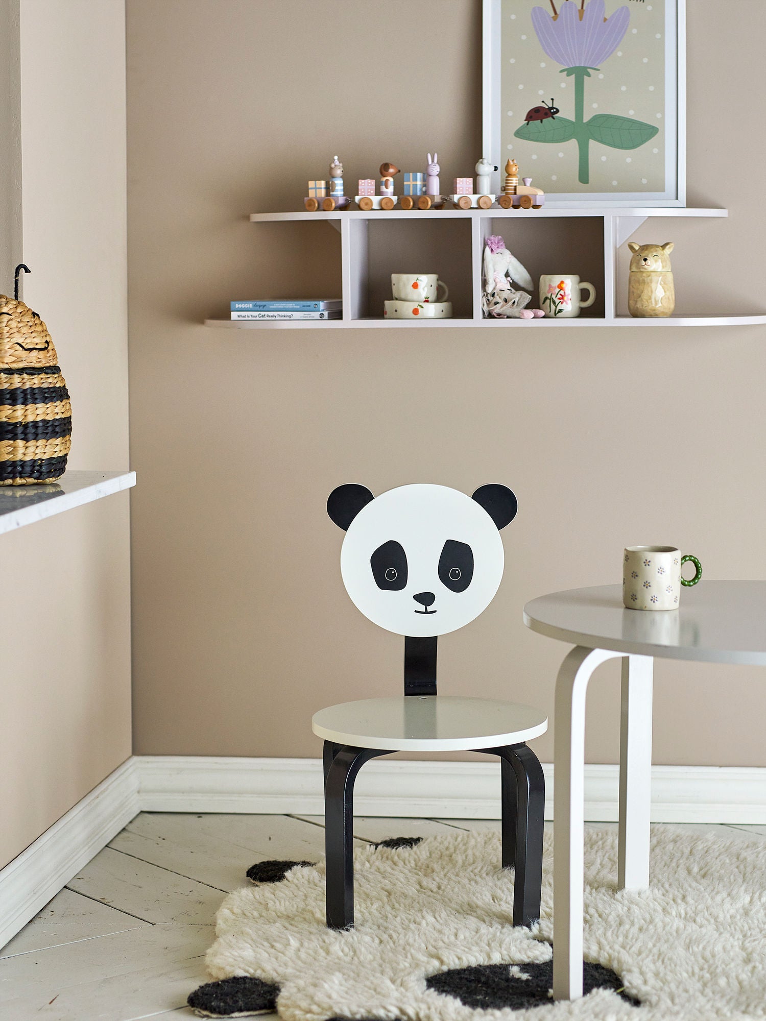 Marle Barnstol Panda, Vit