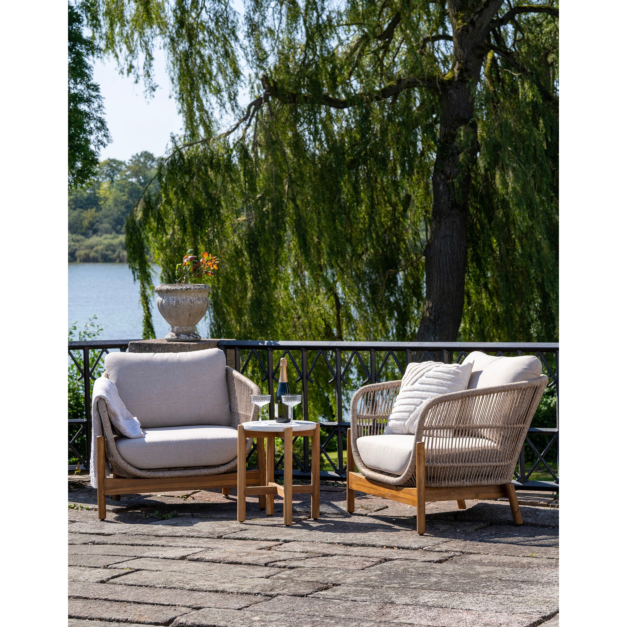 Terracina Loungestol, Beige