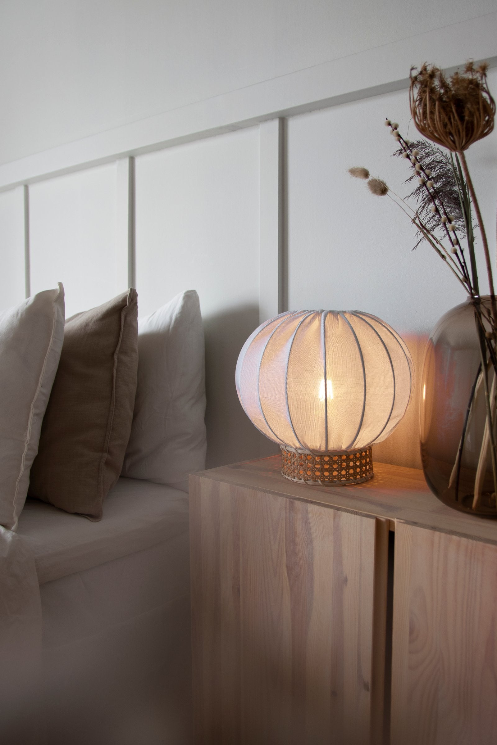 Bordslampa Yokohama 30 Vit/Natur