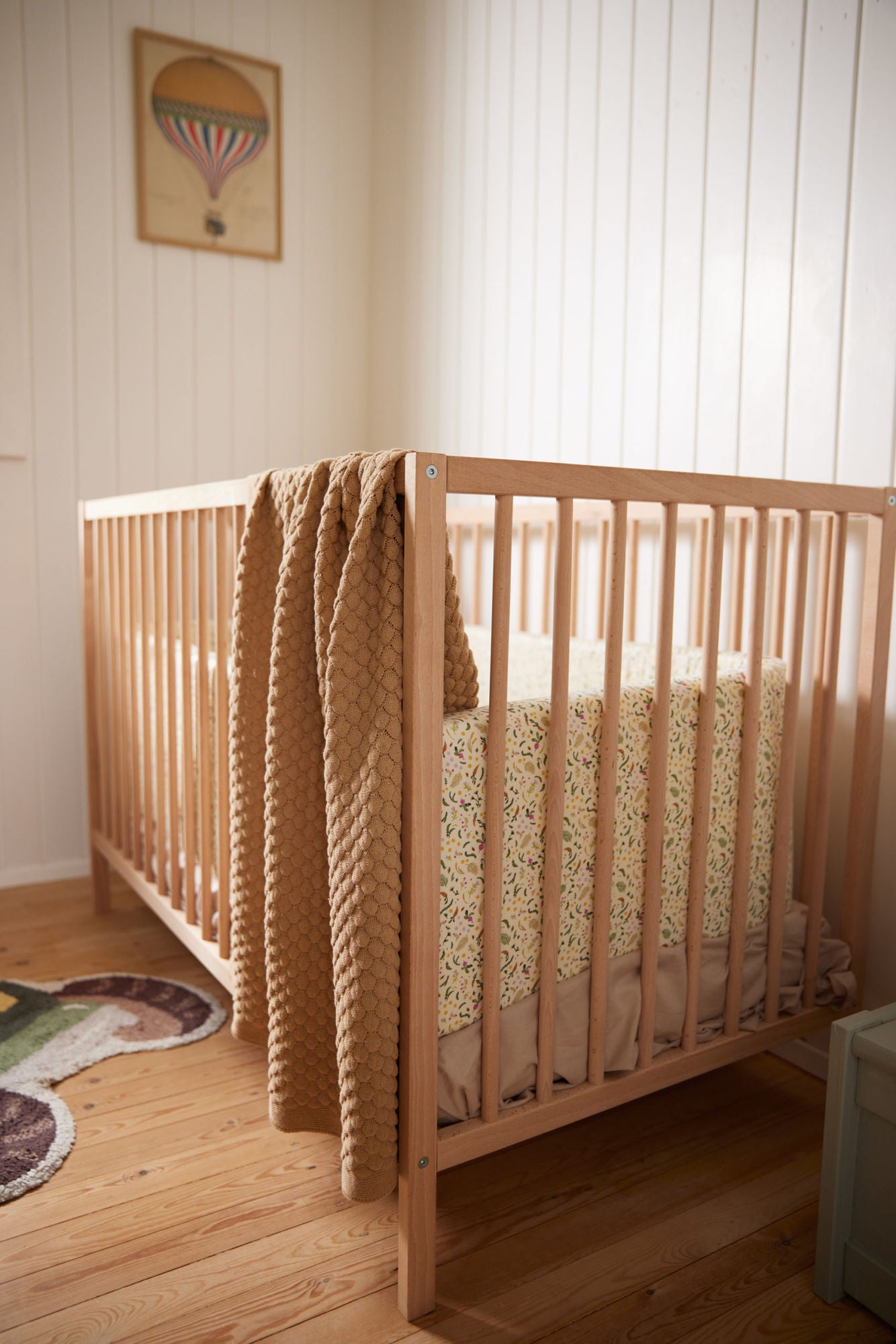 Stickad Babyfilt, Ivory Cream