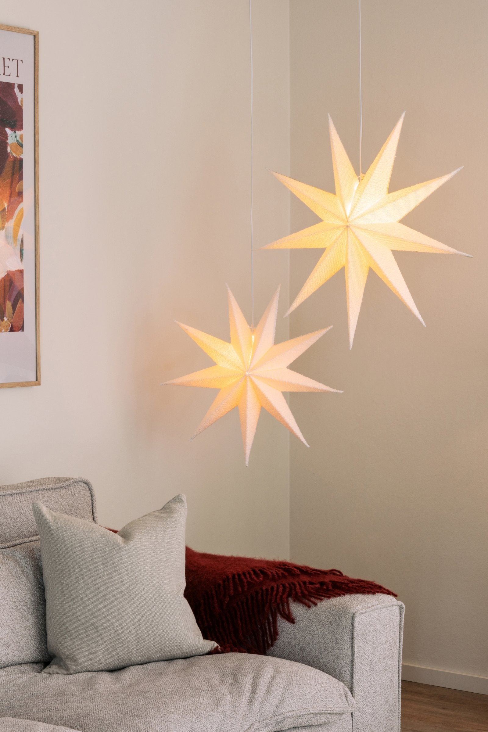 Bordslampa Iris 35 Burgundy