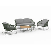 Novella loungeset, Grå/grön