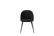 Vinga Matstol Sammet Svart, 2-Pack