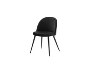 Vinga Matstol Sammet Svart, 2-Pack