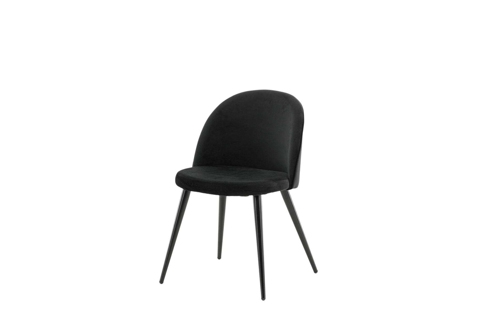 Vinga Matstol Sammet Svart, 2-Pack