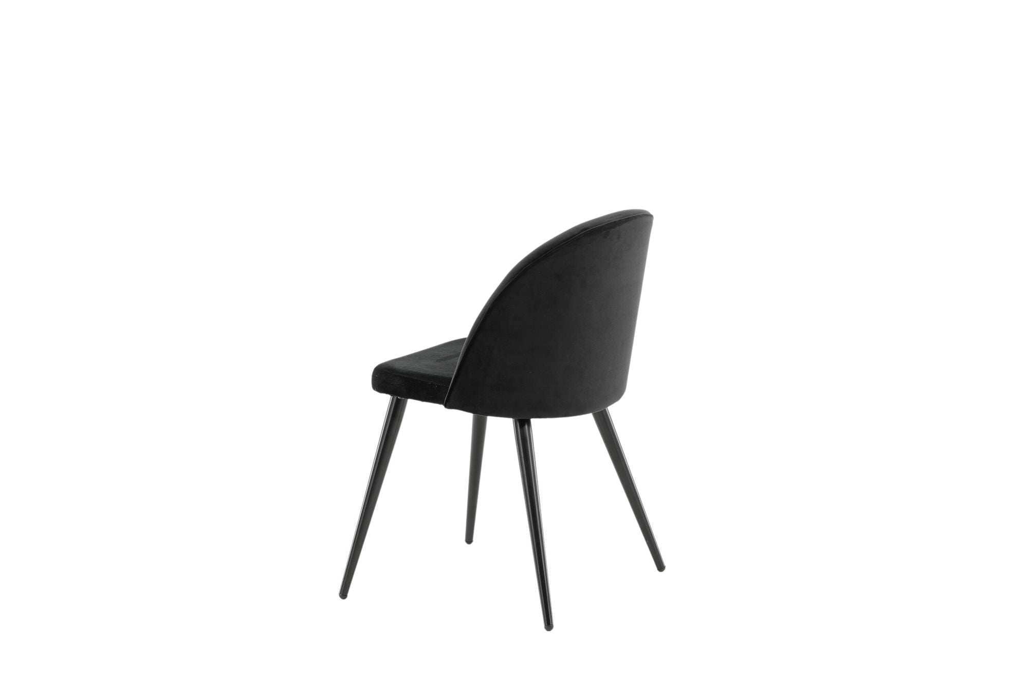 Vinga Matstol Sammet Svart, 2-Pack