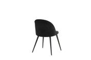 Vinga Matstol Sammet Svart, 2-Pack