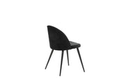 Vinga Matstol Sammet Svart, 2-Pack