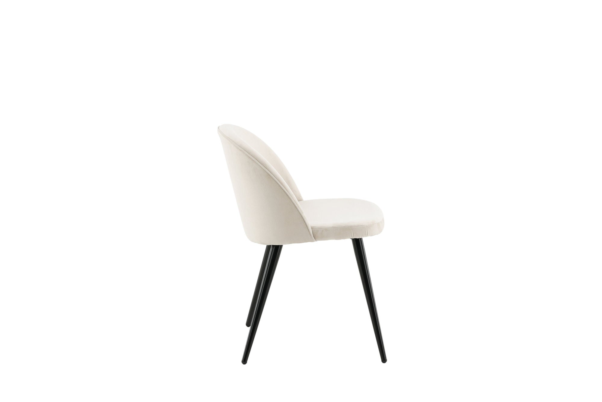 Vinga Matstol Sammet Beige, 2-Pack
