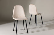 Sanne Matstol Sammet, Beige 2-Pack