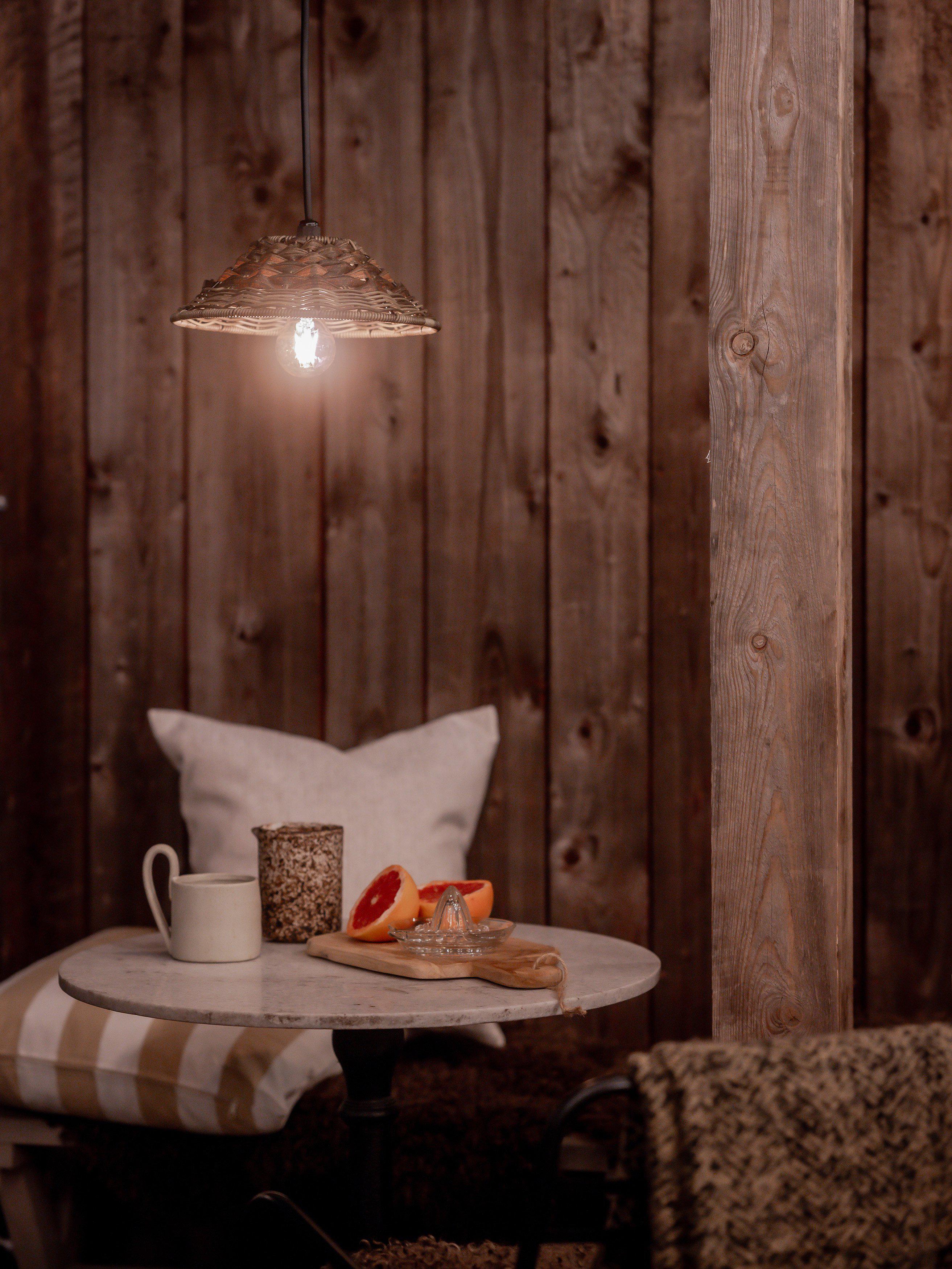 Lisen Taklampa Brun natur 27cm