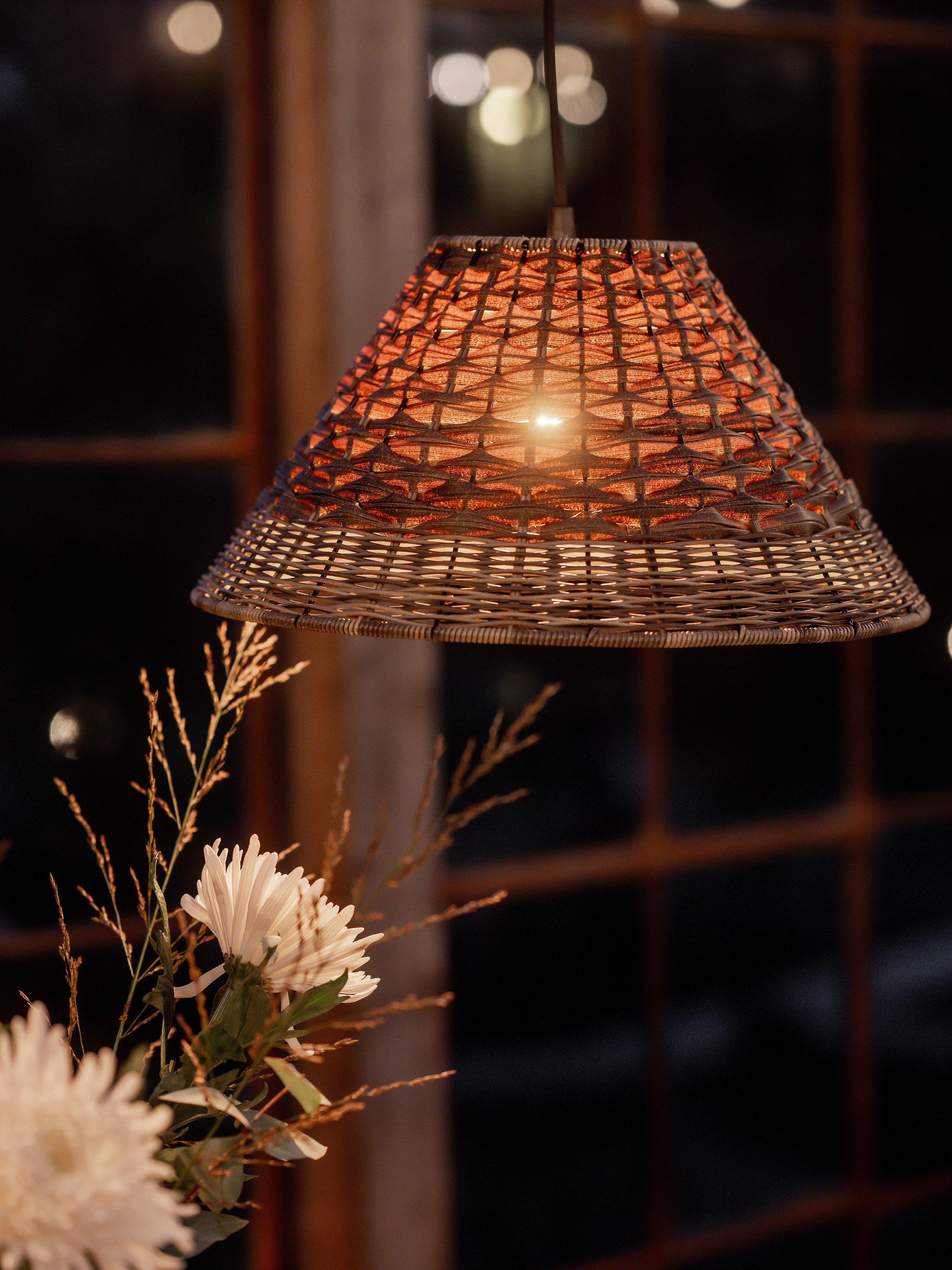 Lisen Taklampa Brun natur 45cm