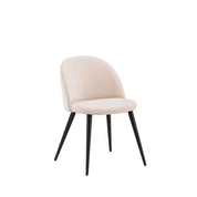 Stitches Matstol Beige Sammet, 2-Pack