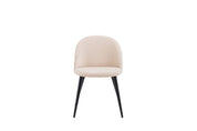 Stitches Matstol Beige Sammet, 2-Pack