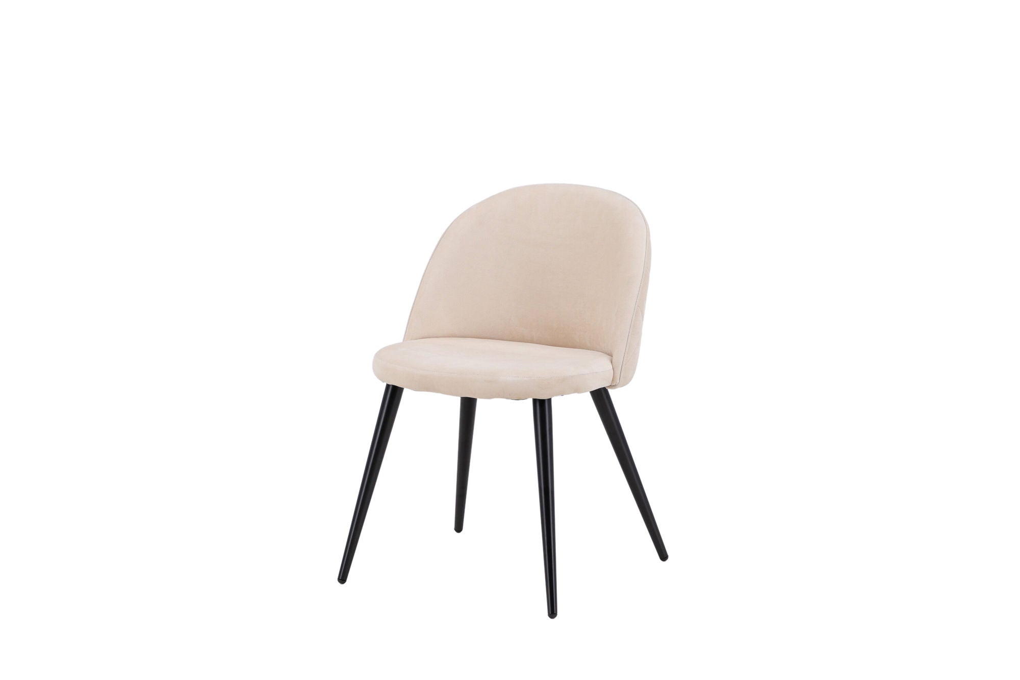 Stitches Matstol Beige Sammet, 2-Pack