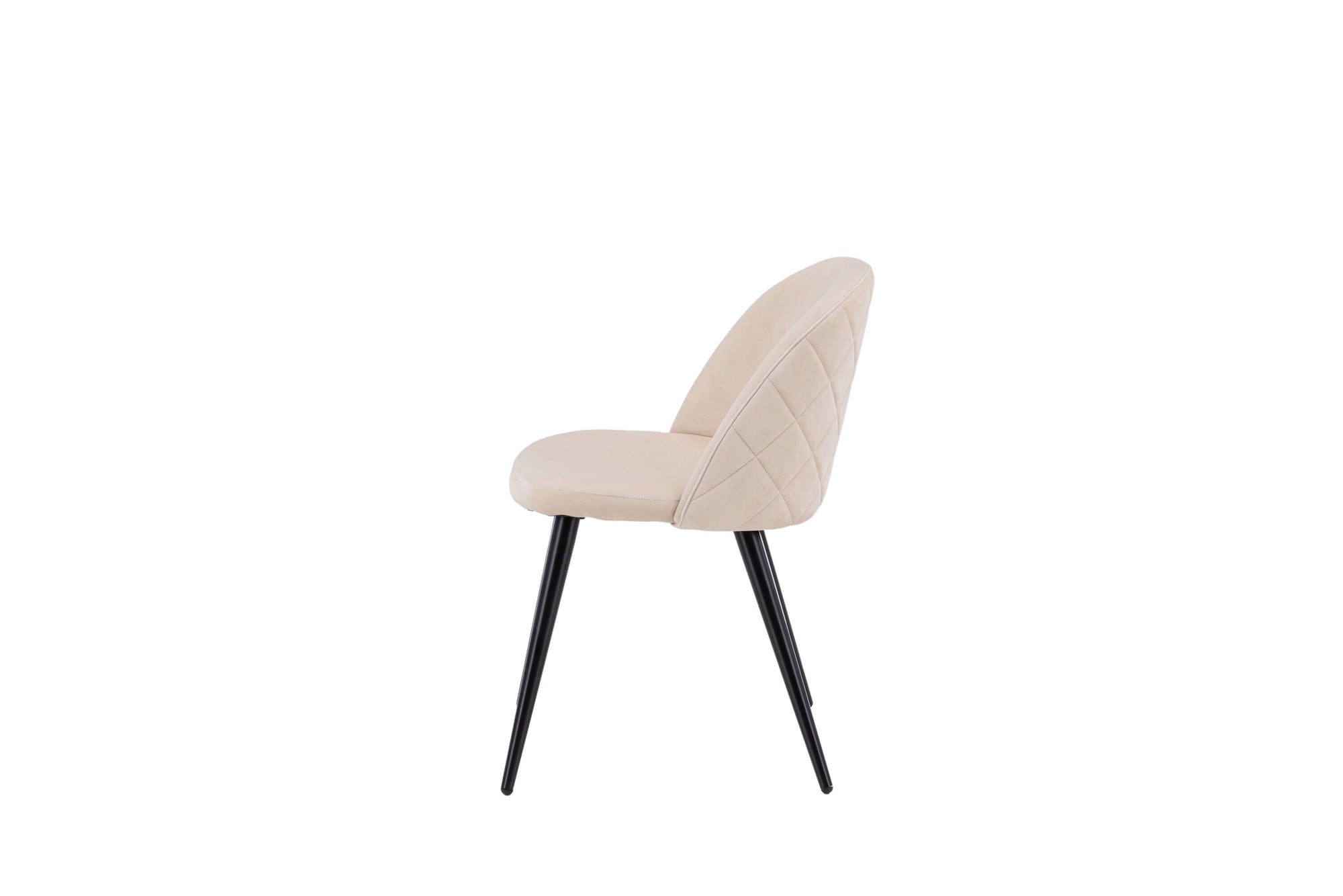 Stitches Matstol Beige Sammet, 2-Pack