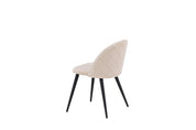 Stitches Matstol Beige Sammet, 2-Pack
