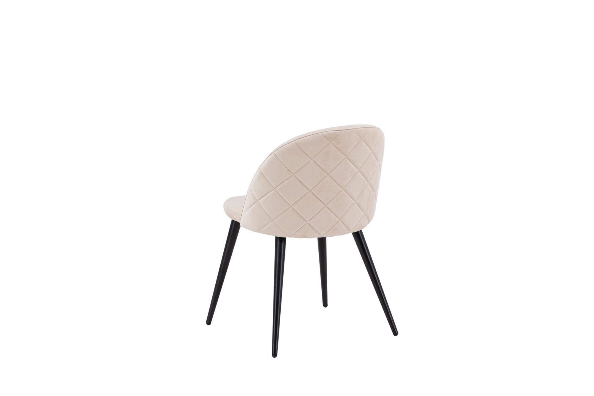Stitches Matstol Beige Sammet, 2-Pack