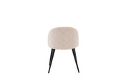 Stitches Matstol Beige Sammet, 2-Pack