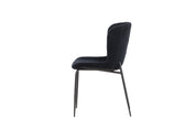 Modesto Matstol Bouclé, Svart 2-Pack