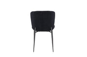 Modesto Matstol Bouclé, Svart 2-Pack