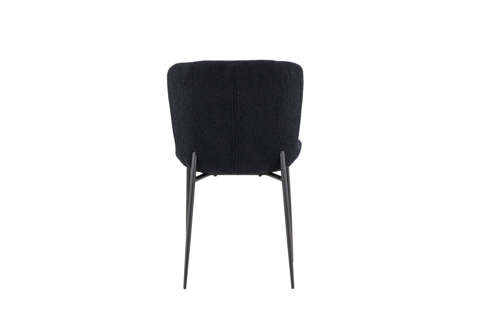 Modesto Matstol Bouclé, Svart 2-Pack