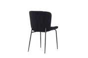 Modesto Matstol Bouclé, Svart 2-Pack
