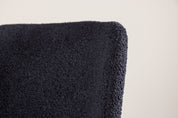 Modesto Matstol Bouclé, Svart 2-Pack