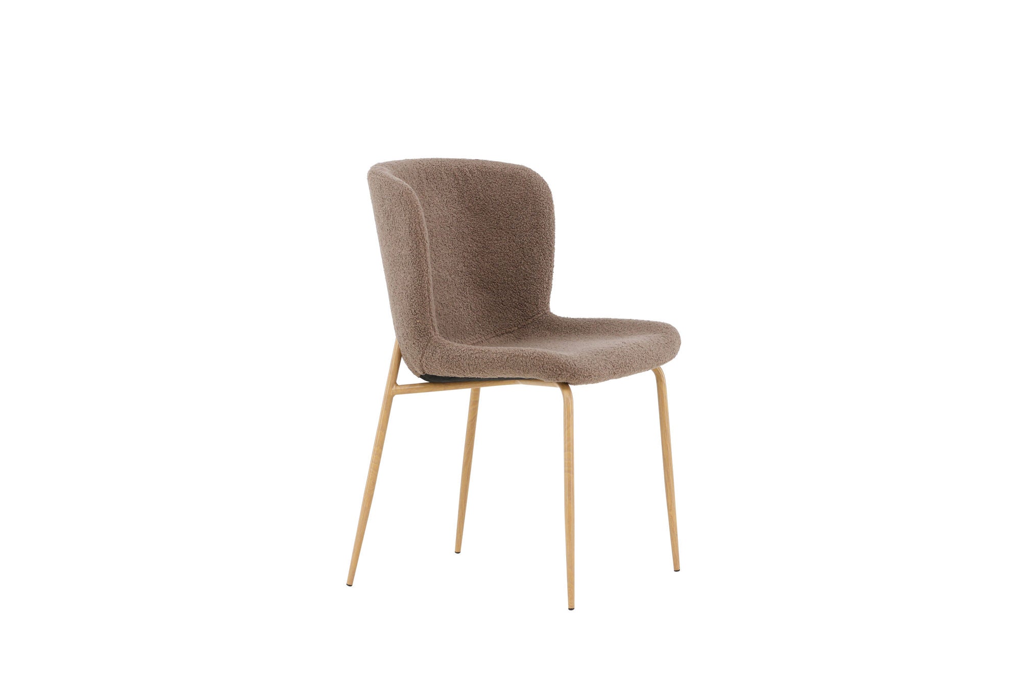 Modesto Matstol Bouclé, Mocca 2-Pack