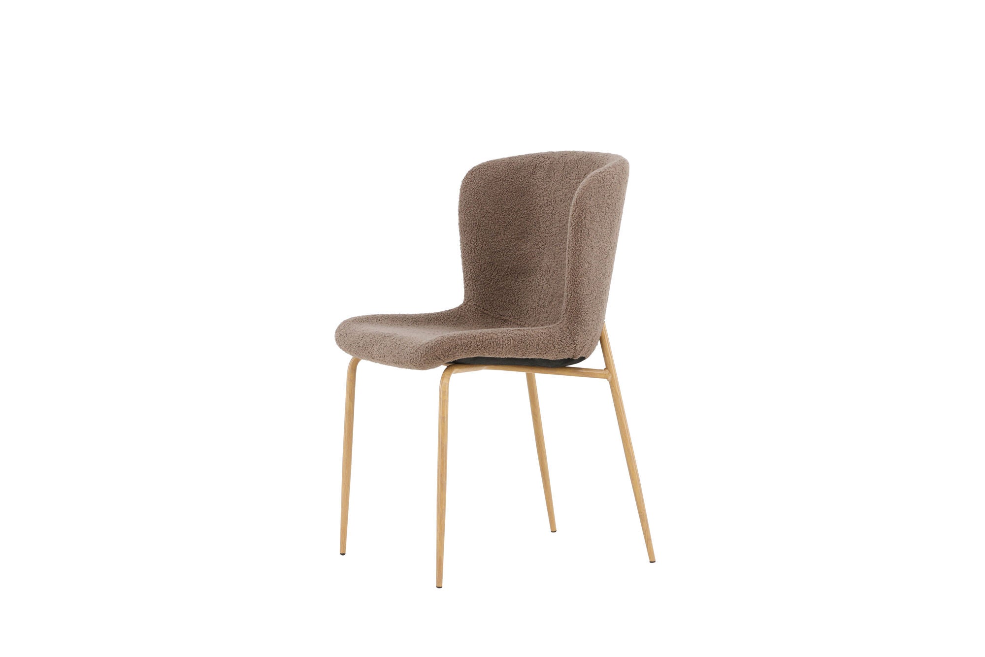 Modesto Matstol Bouclé, Mocca 2-Pack