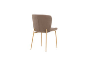 Modesto Matstol Bouclé, Mocca 2-Pack