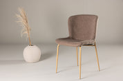 Modesto Matstol Bouclé, Mocca 2-Pack