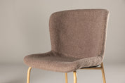 Modesto Matstol Bouclé, Mocca 2-Pack