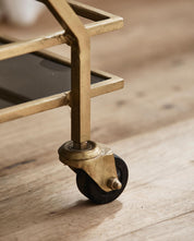 TROLLEY Serveringsvagn, Svart / Mässing