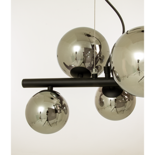 MOLEKYL taklampa L58, svart/rök