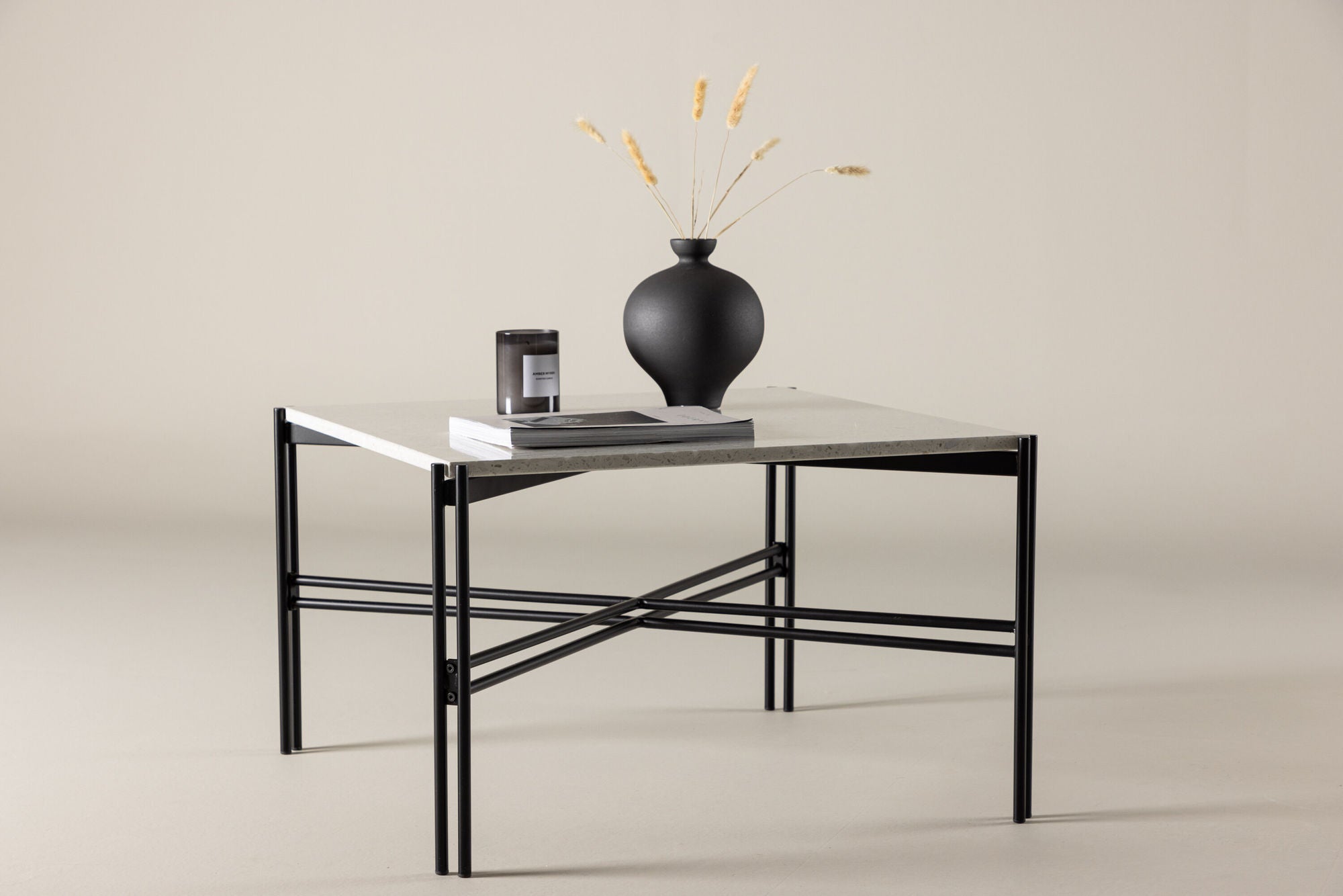 Naemi Soffbord Terrazzo, Vit
