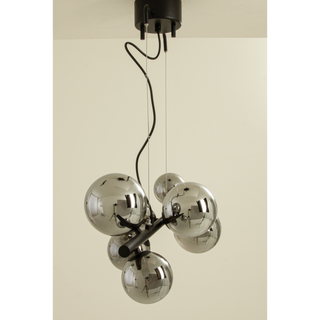 MOLEKYL taklampa L58, svart/rök