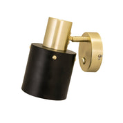 Vägglampa Clark 1 Svart/Borstad Mässing