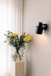 Vägglampa Clark 1 Svart